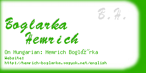 boglarka hemrich business card